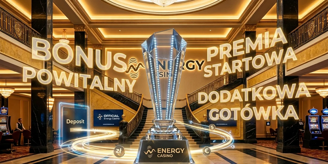 Banner pakietu powitalnego z bonusem do 200 euro w Energy Casino